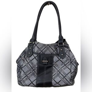 Stylish Black and Gray Women's Handbag